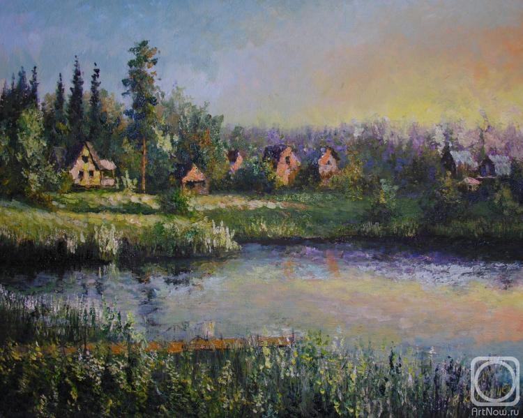 Konturiev Vaycheslav. Sunset from the lake