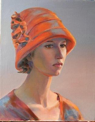 Girl in a hat. Klushnik Natalia