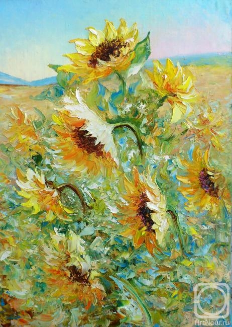 Kuznetsova Anna. Suns - sunflowers