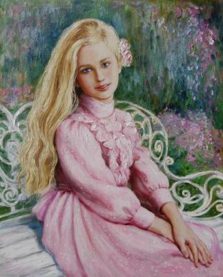 The girl in a garden. Simonova Olga