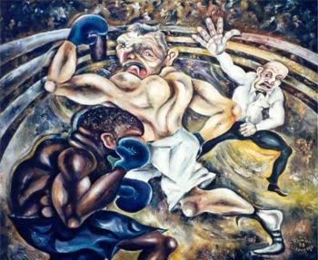 The battle of heavyweights. Schernego Roman