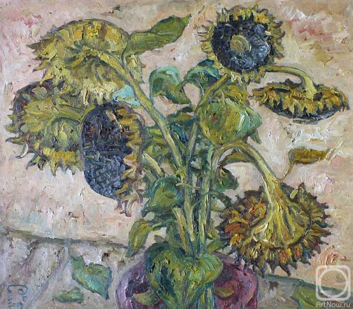 Pomelov Fedor. Sunflowers from Prislonikha