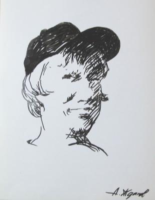 Self-portrait in a baseball cap. Zhdanov Alexander