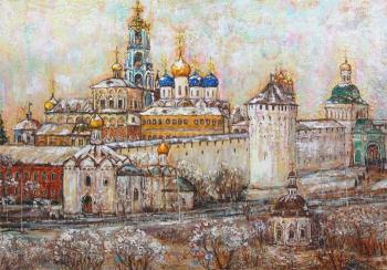 Winter view of the Trinity-Sergius Lavra. Volkhonskaya Liudmila