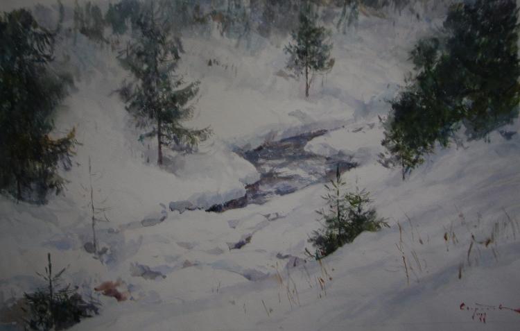 Sviridov Sergey. Winter in the Carpathians