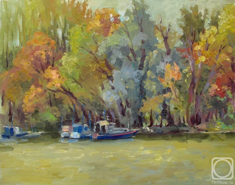 Vedeshina Zinaida. Autumn on the river