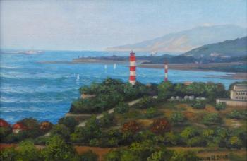 Lighthouse. Gelendzhik, thick cape