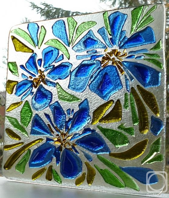 Repina Elena. Stained glass panno "Summer Forever" glass fusing