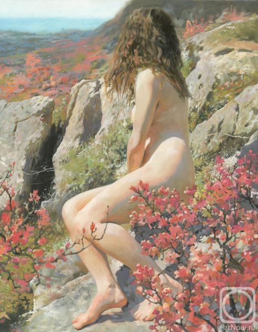 Chernov Denis. Nude in Romantic Spring Landscape