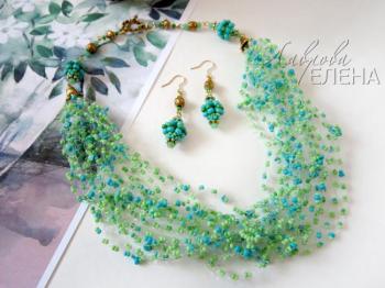 Green Tea Jewelry Set 1. Lavrova Elena