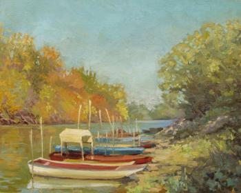 Boats in the sun (). Vedeshina Zinaida