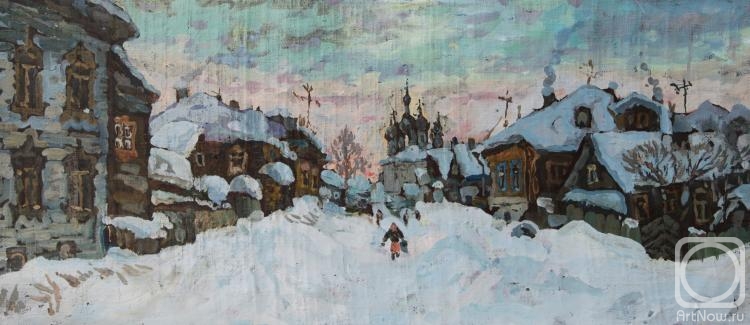 Zhinkina Larisa. Winter in the village