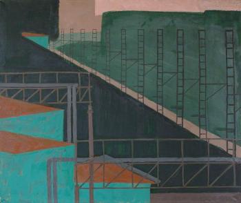 Evening on the railway