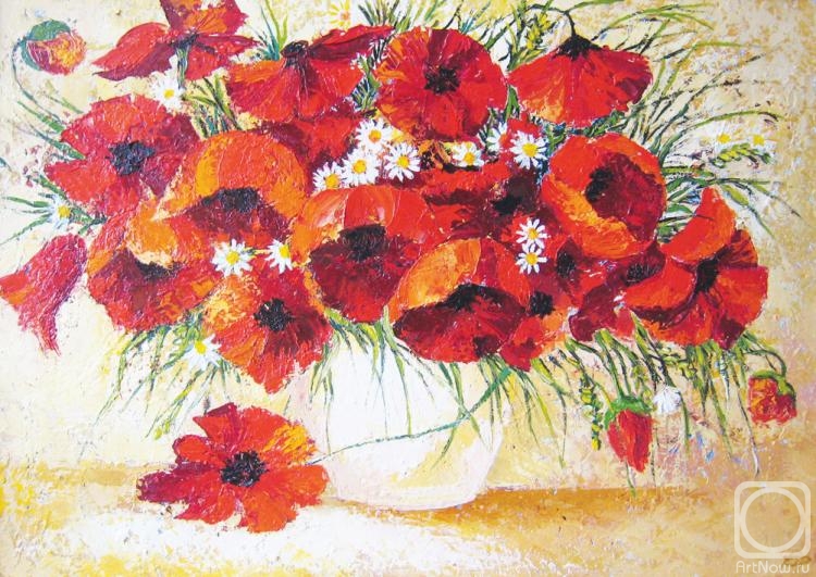 Taran Diana. Bouquet of poppies (free copy)
