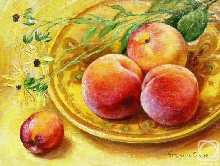 Simonova Olga. Peaches