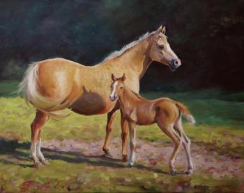 Horse with foal (A Horse With A Foal). Buiko Oleg