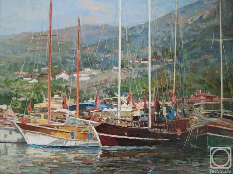 Ahmetvaliev Ildar. Yachts in the Aegean Sea