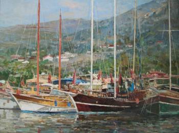 Yachts in the Aegean Sea (Turkish Coast). Ahmetvaliev Ildar