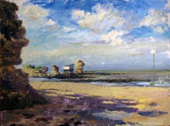 Royan. Sunny day, low tide. From the series journey through France