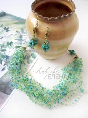 Green Tea Jewelry Set 1. Lavrova Elena