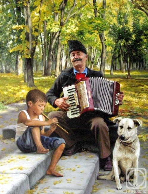 Arseni Victor. Street musicians. Moldova