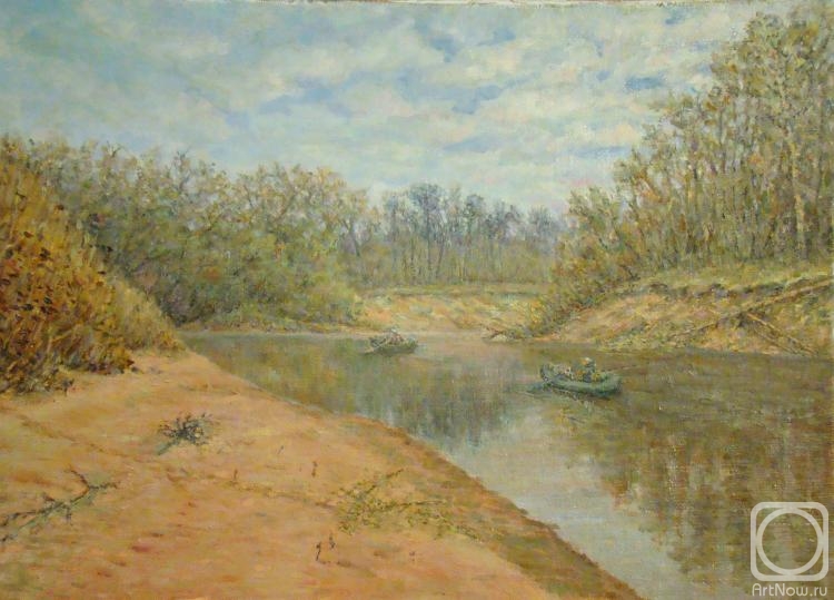 Lukashov Vladimir. River Samarium by springtime