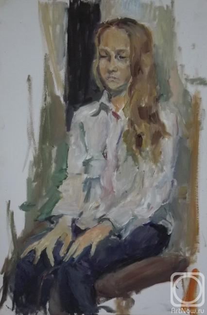Korolev Leonid. Portrait of the little girl
