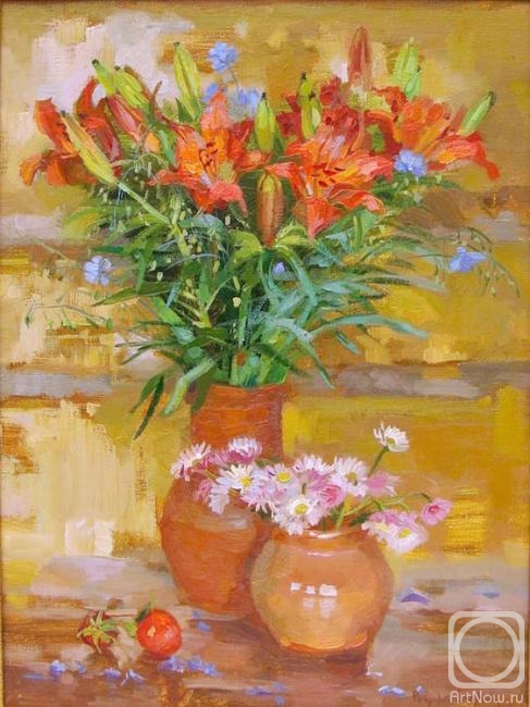 Roshina-Iegorova Oksana. Lilies and daisies