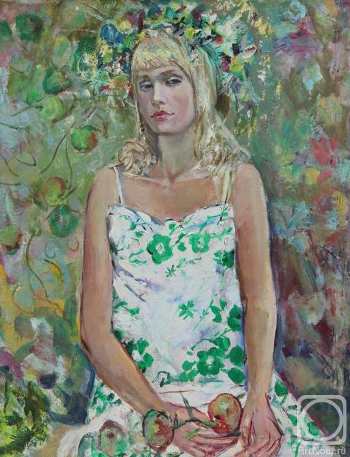 Zhinkina Larisa. Girl with a wnth