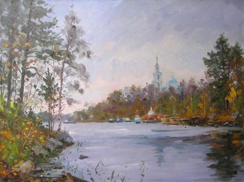 The monastery Bay. Valaam. Alexandrovsky Alexander