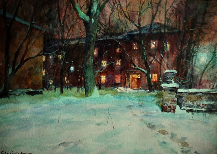 Sviridov Sergey. Winter evening