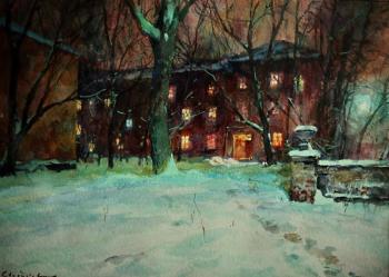 Winter evening. Sviridov Sergey