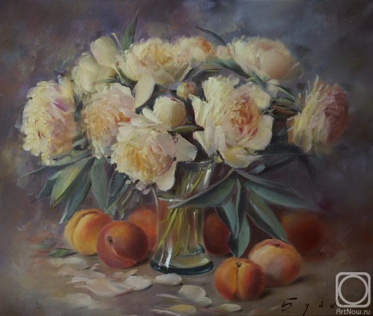 Buiko Oleg. Peonies and peaches