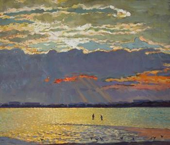 Evening clouds. On the estuaries. Vyrvich Valentin
