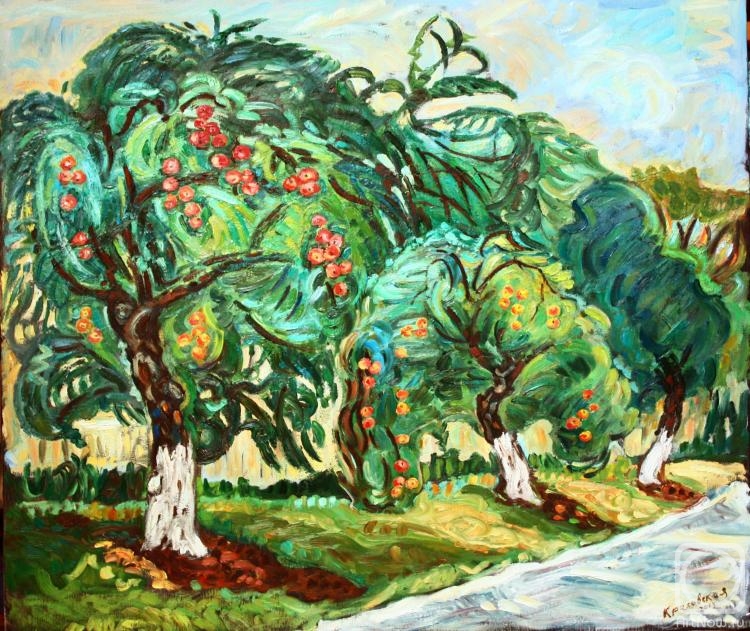 Krasovskaya Tatyana. Apple trees