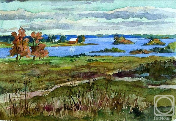 Bask Tatiana. Lake Nero. Expanses (sketch)