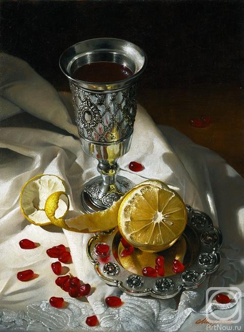 Mazur Nikolay. Still life with a silver cup