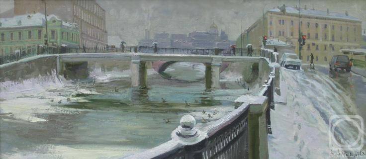 Loukianov Victor. Snowfall. Sadovnicheskaya Naberezhnaya