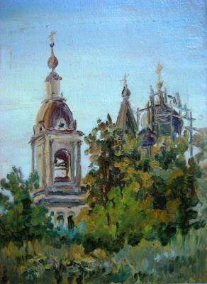 Church in Rostov Velikiy city (etude). Lazarev Dmitry