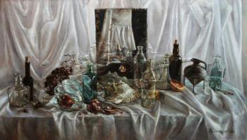 White Still Life with Bottles. Podgaevskaya Marina