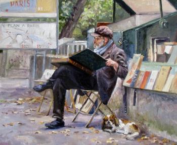 Parisian bookseller (on the embankment of the Seine) From the series A journey through France