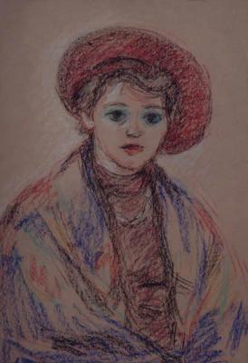 A woman in a beret. Gaganov Alexander