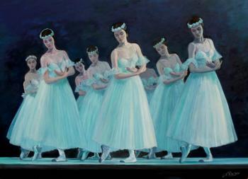 Scene from the ballet "Giselle". Obolsky leonid