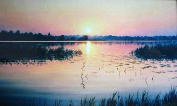 Sunset on Atkul Lake