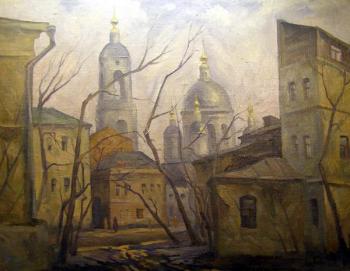 Moscow. Church of St. Sergius of Radonezh in Rogozhskaya settlement that in Gonnaya. Gerasimov Vladimir