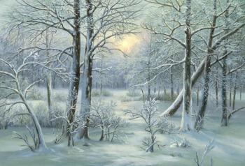 Картина «Зима. Лес. Вечер»
