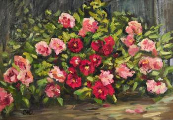 Картина «Розовые цветочки»