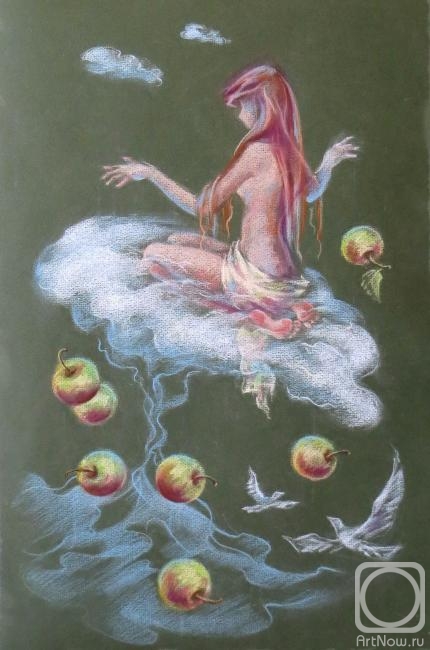 Konyuhova Natalia. Apples fall into the sky