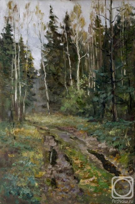 Serebrennikova Larisa. A road in the woods. October
