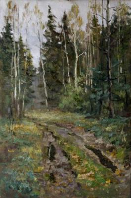 A road in the woods. October. Serebrennikova Larisa